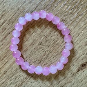 Pink Beaded Bracelet